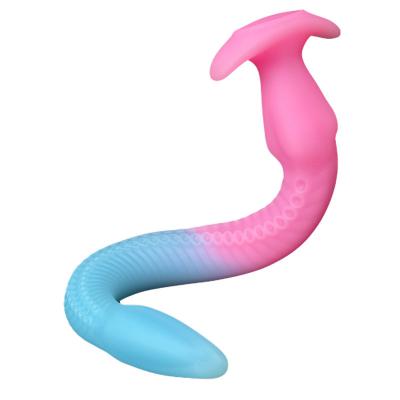 Amazon Ultra-soft Silicone   Same Style Octopus Butt Plug Masturbator Glow-in-the-dark Anal  For Vagina