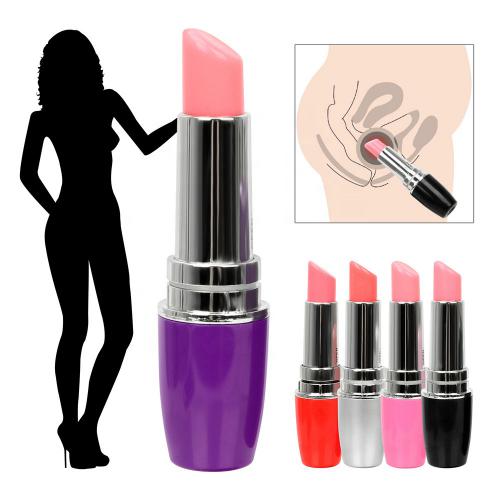 Cheap  Women Vibrating Mini Bullet Massager Clitoris Stimulator Lipstick Vibrator