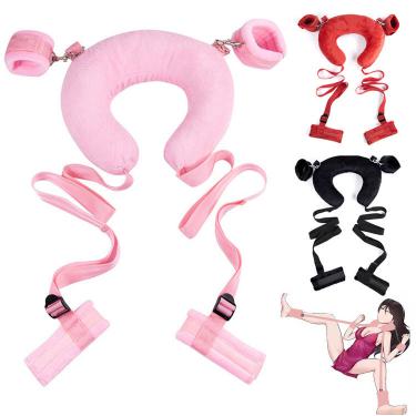Erotic Slave  Removable Female Handcuffs Pillow Cuffs  Bdsm Women Bondage Gear Set Rope Kit Sm