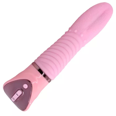 High Quality Waterproof Tongue Licking Clitoral Strong Vibration Wraparound Heating Vibrator For Female Masturbation
