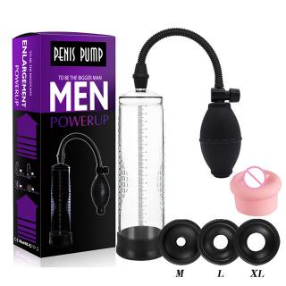 Male Penis Enlargement Pump  Electric Vacuum Air Bigger Growth Potential Man's Massager Machine