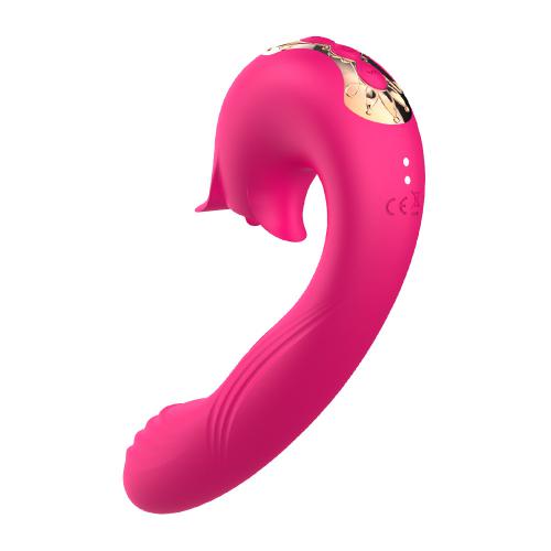 New Arrival Tongue Licking Slap Vibrator 10 Frequency Female Av Masturbator
