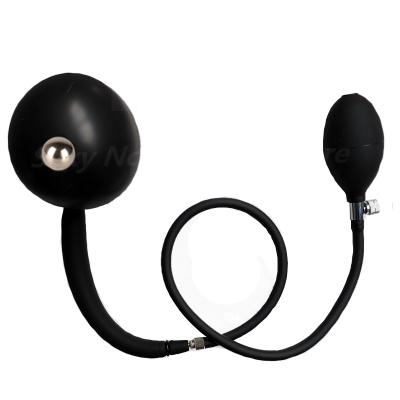 New Built-in Steel Ball Inflatable Tail Anal Plug Dildo Pump Silicone Huge Anus Butt Dilator Men Prostate Massager %