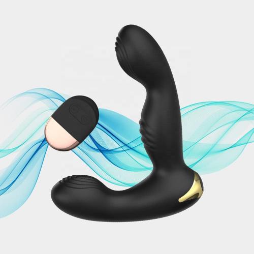 Prostate Massage S  Remote Control Vibrating Black Male Anal Butt Plug Gay