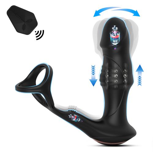 Prostate Massager Anal Vibrator Stimulator Butt Delay Ejaculation Ring  For Men Male Massage Plug