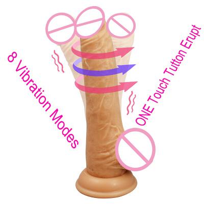 Real Dildo Mushroom Head Realistic Big Vibrator  For Women And True Feel Penis