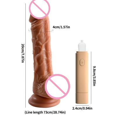 Remote Control Telescopic Rotation Realistic Dildo Vibrator   For Woman Big Penis Dick Vagina Female Masturbation