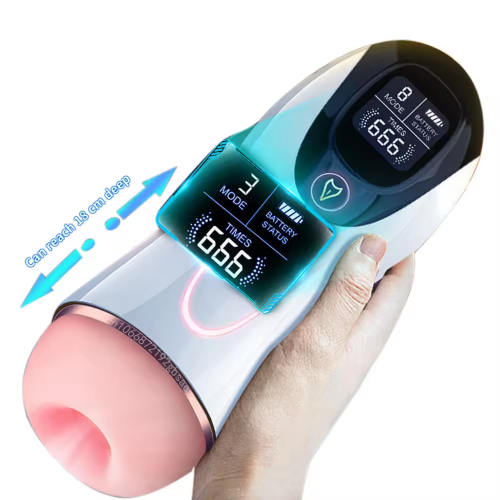 Safe Men's   Automatic Delayed Ejaculation Training Masturbator Real Vaginal Feel Seductive Voice For Masturbation