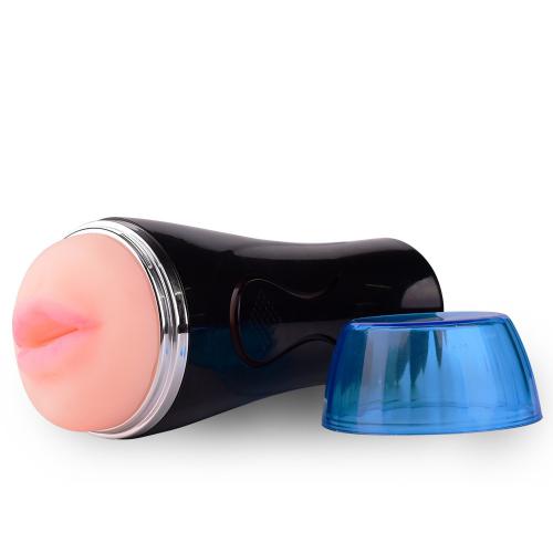 Sampro New  Yin And Yang Oral Sex Cup With Clamp Tpe Material Suction Masturbation  Dildo For Men