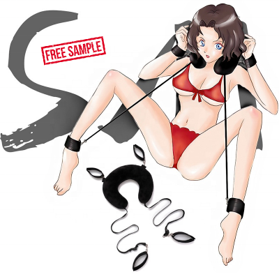 Handcuffs Restraints Open Leg Punishment Bondage With Pillow Belt Strap Furry Fetish For  Games