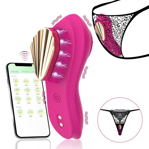 For Woman Usb App Vibrator  G-spot Clitoris Stimulstion Licking Brush Panty