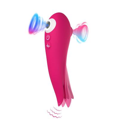 For Woman Waterproof  Jump Egg 10 Frequency 2 In 1 Clit Clitoral Clitoris Vibrating And Suck Vibrator