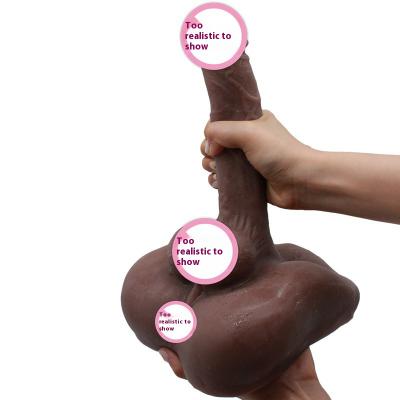 Silicone Male Dildo Floor Cannon Gay Masturbation Device With Anal Door  Sex Tool Supply