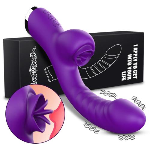 Tongue Licking Sucking Clitoris Vibrator  For Women Clit Sucker Vacuum Vibro Dildo Female G Spot Clitoral Stimulator