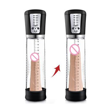Usb Rechargeable Electric Male Enhancement Vibrator Size Increase Automated Air Vacuum Pump Masturbator