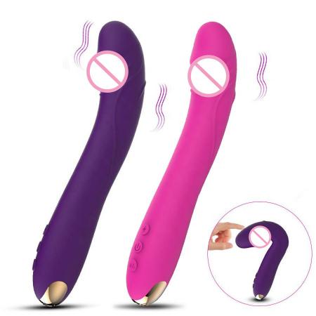 Wholesale 10 Modes Silicone Real Dildo Vibrator For Women Soft G Spot And Clitoris Massage Masturbator Stick