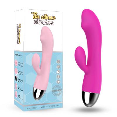 Wholesale   Vibrator Double Head  Multi Frequency Clit Stimulation Masturbator For Women