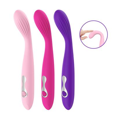 Wholesale High Quality Silicone Clitoris G-spot  10 Modes Vibration Orgasm Pen Wireless Vibrator