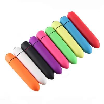 Women's Silicone Bullet Vibrator With 10 Frequencies Battery Power Sex Body Massage