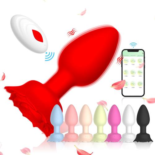 Yaoji Charging App Remote Control Anal Plug Rose Silicone Female Masturbator Wholesale   Manufactured