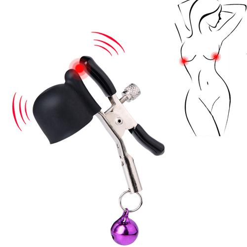 Game  Bdsm Stainless Vibration Nipple Clamps With Bell