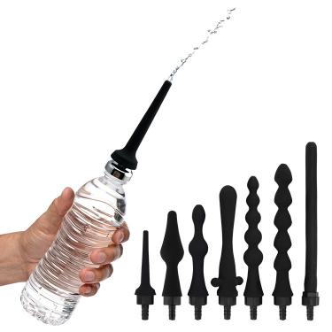 Sex Men With Female Mineral Water Bottle Silicone Enema Rinse Backyard  Anal Cleaner