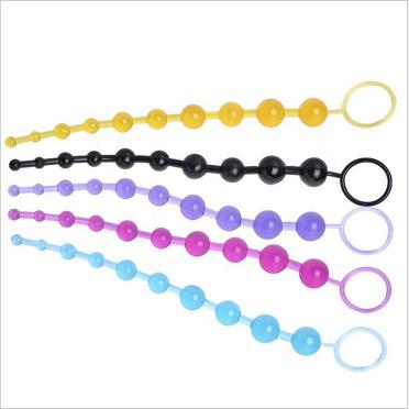 Sex  Wholesale Colorful Long Anal Beads For Sexy Life Plug