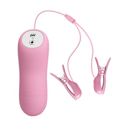 Ladies Bdsm Strong Stimulating 7 Frequency Vibrating Prettylove Nipple Clitoris Clamp For Women