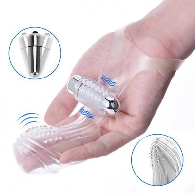For Men Reusable Condom Realistic Dragon Cock Sleeve Clit Finger Vibrator