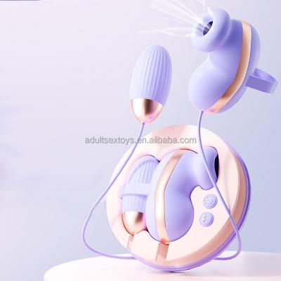 App-controlled Makeup Magic Box Wired Extended Egg Vibrator With Breast Clitoral Sucking Feature For Women's G-spot Pleasure