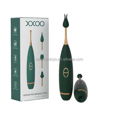 Best Seller 2 In 1 High Frequency Massager Clitoral Sucking Vibrator Women Wand