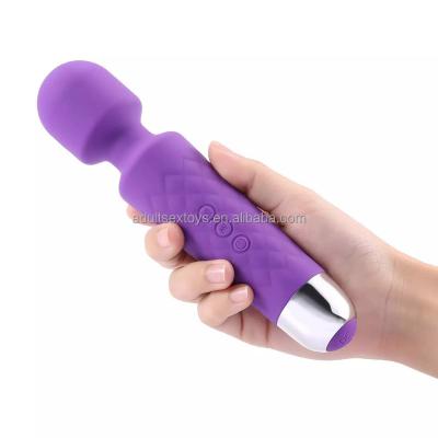 Customizable Certified Electric Personal Massager 8 Speeds 20 Vibration Wand Vibrator For Women