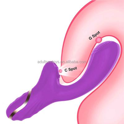 Dual-10 Modes Rose Color G Spot Clitoral Sucking Vibrator Rechargeable Waterproof  For Women Flirting Masturbation