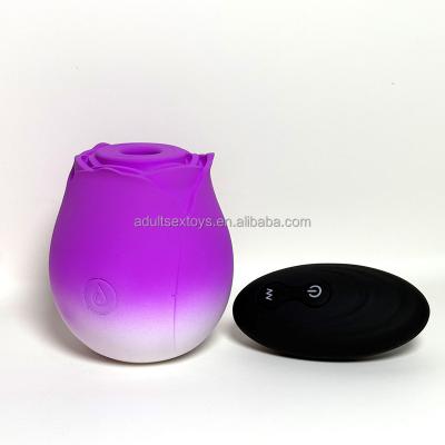 Dual-color Remote Control Rose Vibrator 10 Intense Sucking Roses  For Women's Clitoral Nipple Stimulation