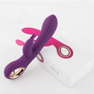 Good Quality Heating Function Rabbits Vibrating Dildos Female G Spot Usb Charging Rainbow Purple Rabbit Vibrator