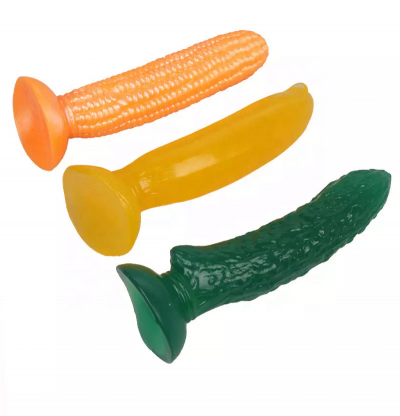 Hot Sell   For Woman Artificial Dildos Women Corn Banana Cucumber Fruit Vegetable Shape Anal