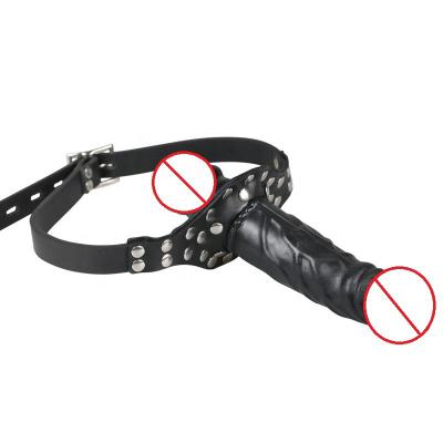 Hot Sell Strap On Dildo For Lesbian With Adjustable Harness Female Masturbation  Oral Sex Training Mouth Gag