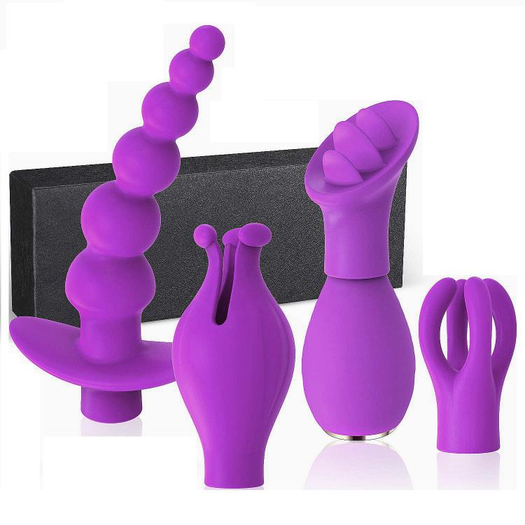 Hot Selling Clitoris Stimulator Vibrating Butt Plug Vibrator Anal  For Woman Vibrators Sets