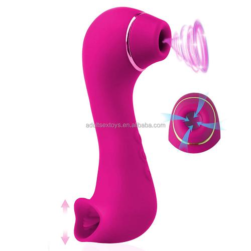 Original Double Ended Tongue Vibrators 10 Modes Sucking Licking Clitoral Stimulation Vibrator  For Woman