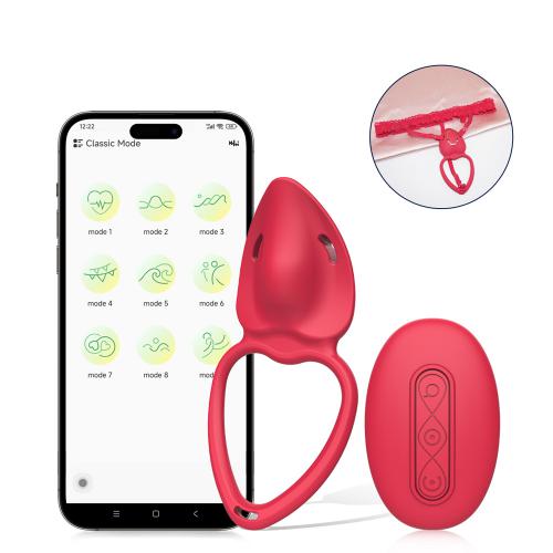 Penis Ring Clitoral Stimulator Long Distance App & Remote Control   Wearable Panty Vibrator For Sexual Pleasure