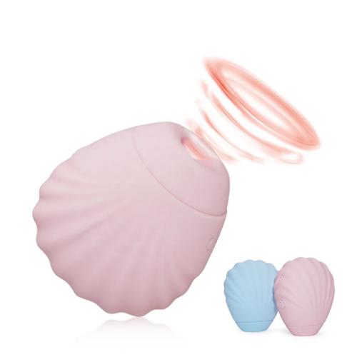 Rechargeable 7-mode Fullbody Silicone Seashell Shaped Clitoral & Tit Nipple Sucker Small  For Women