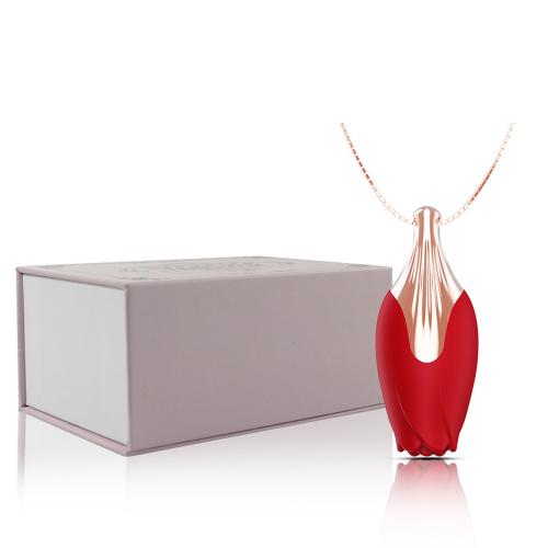 Red Rose Necklace Vibrating Bullet Vibrator 10 Powerful Clitoral Vibrators Mini