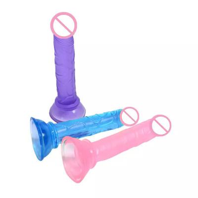 Sex   Soft Dildo For Women Crystal Realistic Suction Factory Wholesale Woman Jelly