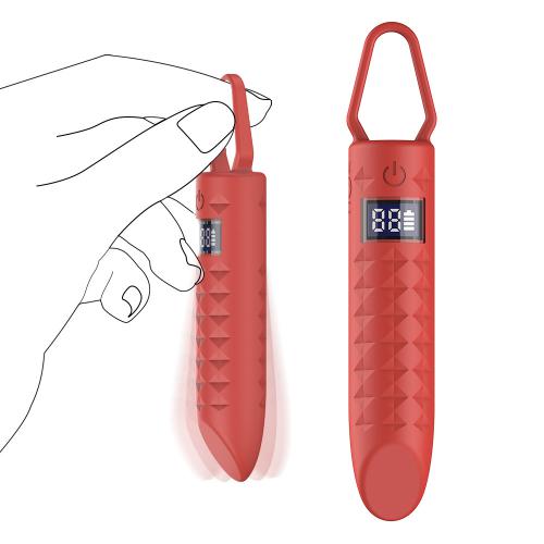 Av Vibrator  Strong Shock Liquid Crystal Bullet Female Masturbation Mini Lipstick Jump Egg