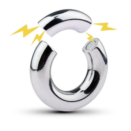 Metal Penis Ring Scrotum Pendant Physical Stretching Exercise Magnetic Magnet Phallus