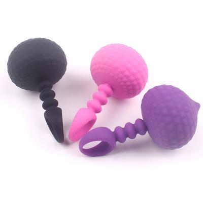 New Arrival Waterproof Screw Small Ice Cream  Silicone Anal Plug