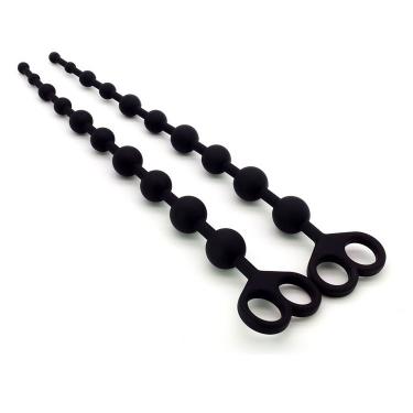 Silicone Pull Bead Anal Plug Long 10 Beads Super