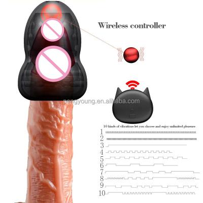 Vibrating Wireless Remote Control Multi-frequency Bead Penis Exerciser Male Masturbation Egg