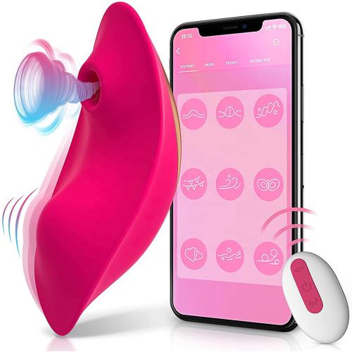 Top Fashion App Vibrator With Remote Control,powerful 9 Modes Vibration & Suction Panty For Women