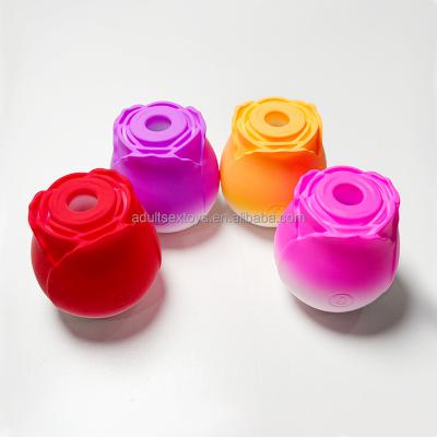 Usa Double Color Rose  Clitoral Sucking Vibrator Artificial Roses Flower Red Blue Black Yellow Purple Pink